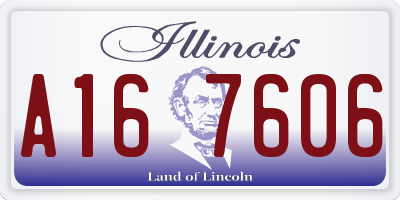 IL license plate A167606