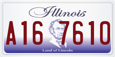 IL license plate A167610