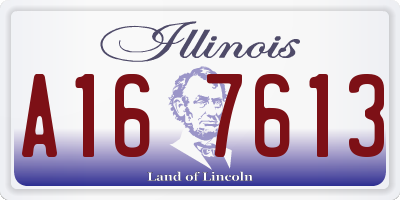 IL license plate A167613