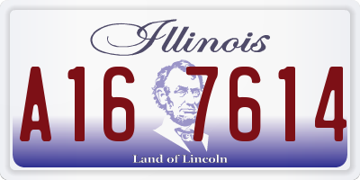 IL license plate A167614