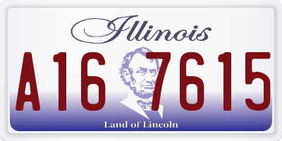IL license plate A167615