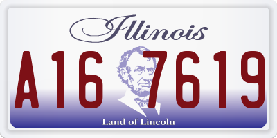 IL license plate A167619