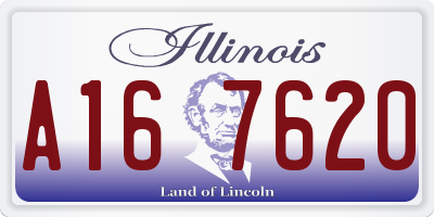 IL license plate A167620