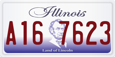 IL license plate A167623