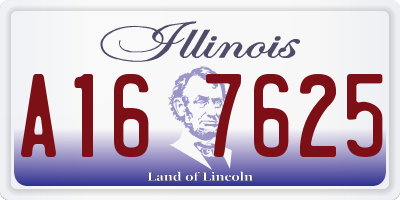 IL license plate A167625