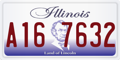 IL license plate A167632