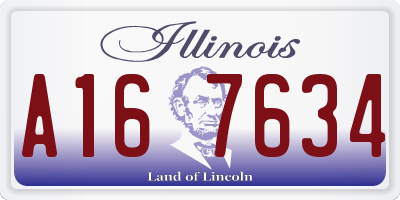 IL license plate A167634