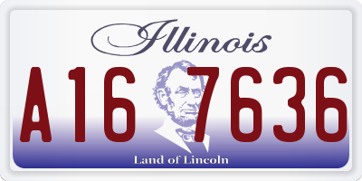 IL license plate A167636