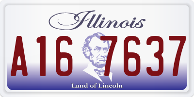 IL license plate A167637