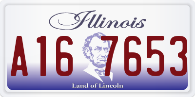 IL license plate A167653