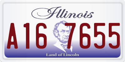 IL license plate A167655