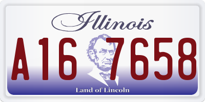 IL license plate A167658