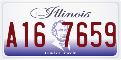 IL license plate A167659