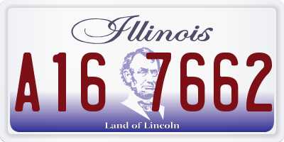 IL license plate A167662
