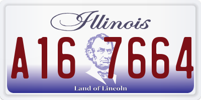 IL license plate A167664