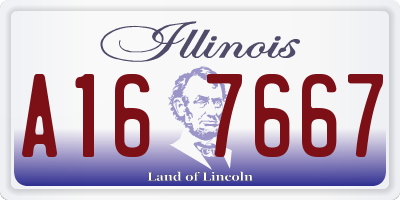 IL license plate A167667