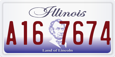 IL license plate A167674