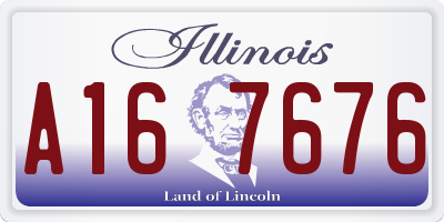 IL license plate A167676