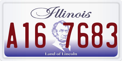 IL license plate A167683
