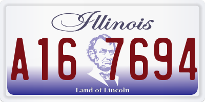 IL license plate A167694