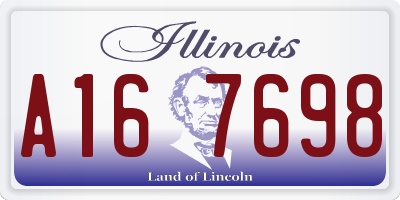 IL license plate A167698