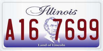IL license plate A167699