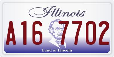 IL license plate A167702