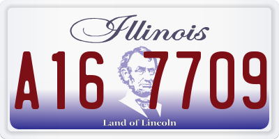 IL license plate A167709