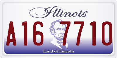 IL license plate A167710