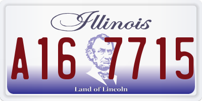 IL license plate A167715