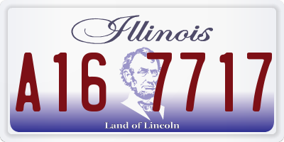 IL license plate A167717