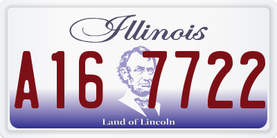 IL license plate A167722