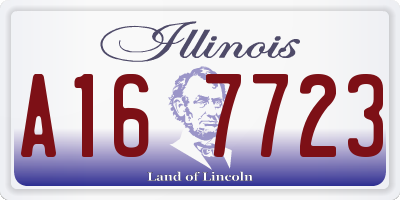 IL license plate A167723