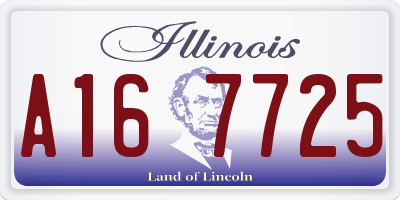 IL license plate A167725