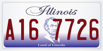 IL license plate A167726
