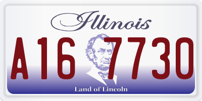 IL license plate A167730