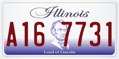 IL license plate A167731