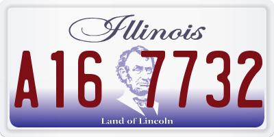 IL license plate A167732