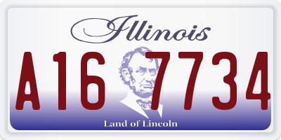 IL license plate A167734