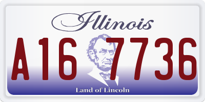 IL license plate A167736
