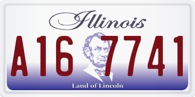 IL license plate A167741