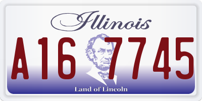 IL license plate A167745