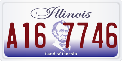 IL license plate A167746