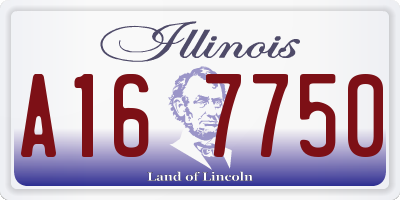 IL license plate A167750