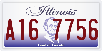 IL license plate A167756