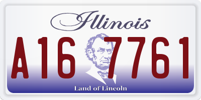IL license plate A167761