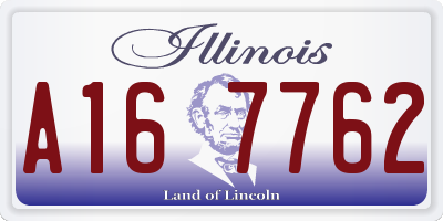 IL license plate A167762