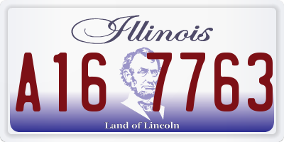 IL license plate A167763