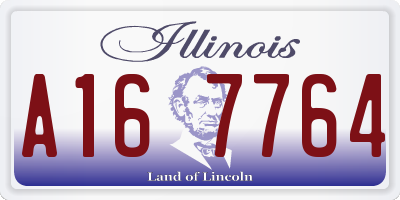 IL license plate A167764