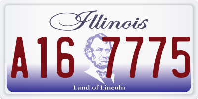 IL license plate A167775